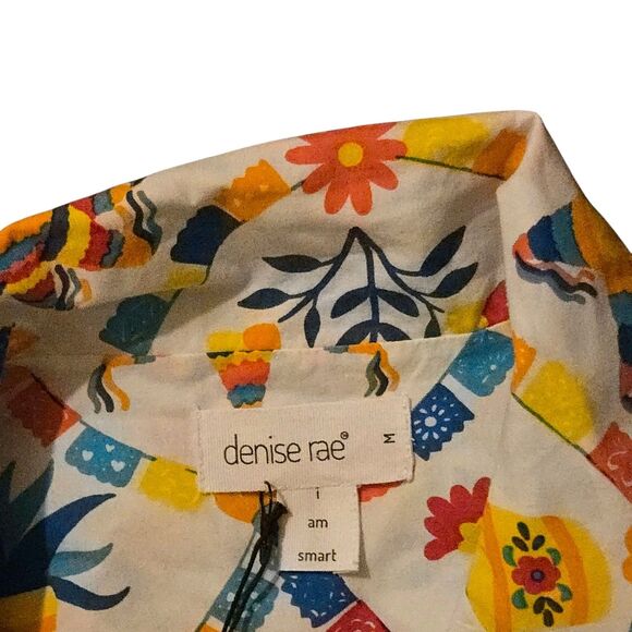 NWT Denise Rae M Pajama Set W/Accessories Organic Poplin Preppy Sustainable - Picture 3 of 8